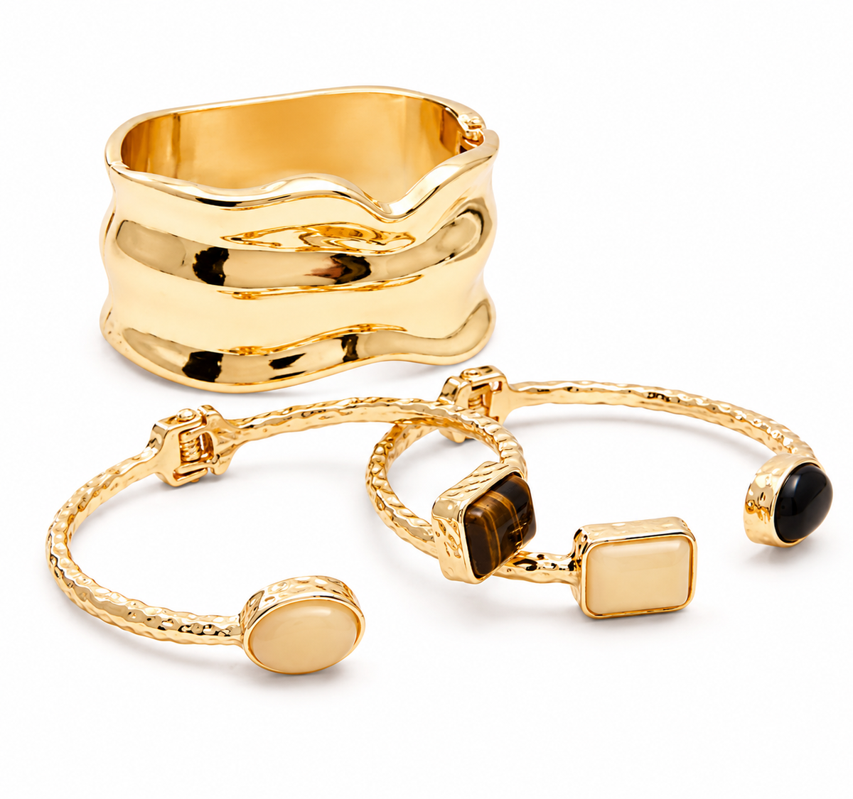 Golden Harmony Bracelet Set