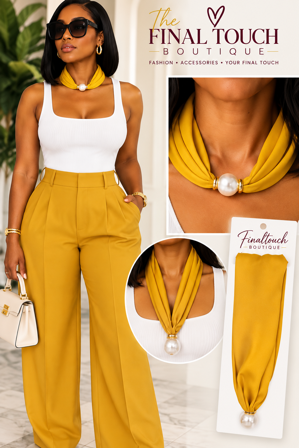 Golden Hour Pearl Necklace